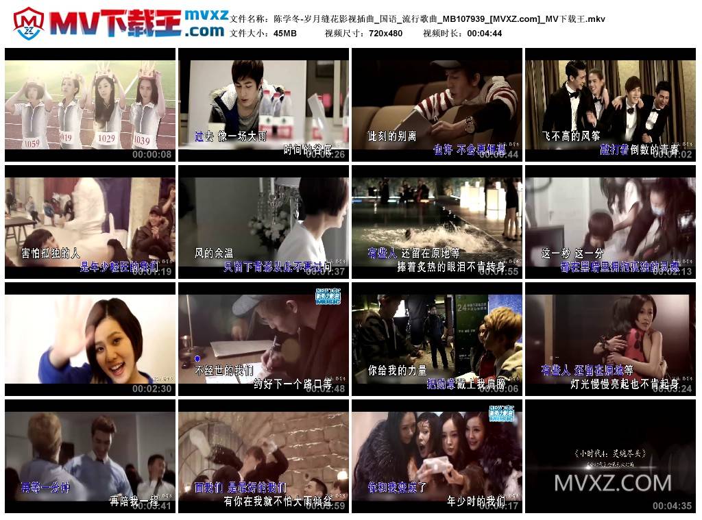 陈学冬-岁月缝花影视插曲_国语_流行歌曲_MB107939